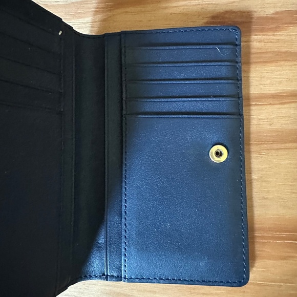 Tory Burch Blue Leather Wallet - Picture 6 of 10